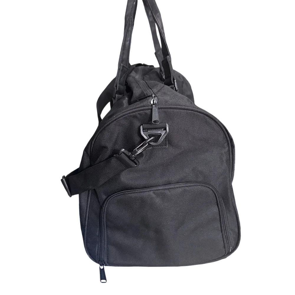 Herschel Supply Co Novel Duffle Bag Black Canvas Shoe Compartment Travel Gym